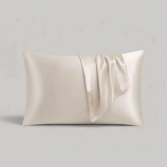 Silk pillowcase 50x70cm in natural pearl white colour