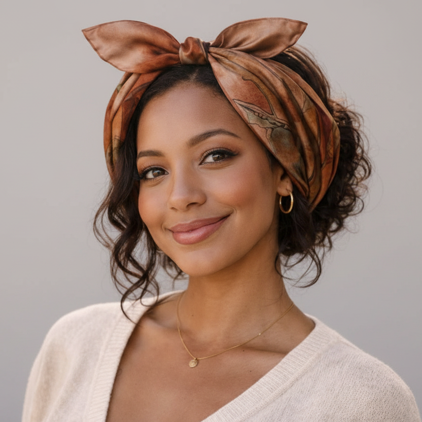 Premium Silk Bandana Ornate Interior with Warm Hues – Timeless Designer Style